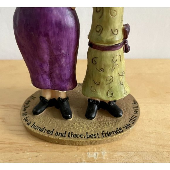 Sandy Gervais If We Live to be a Hundred and Three Best Friends Resin Figurine - Picture 2 of 4
